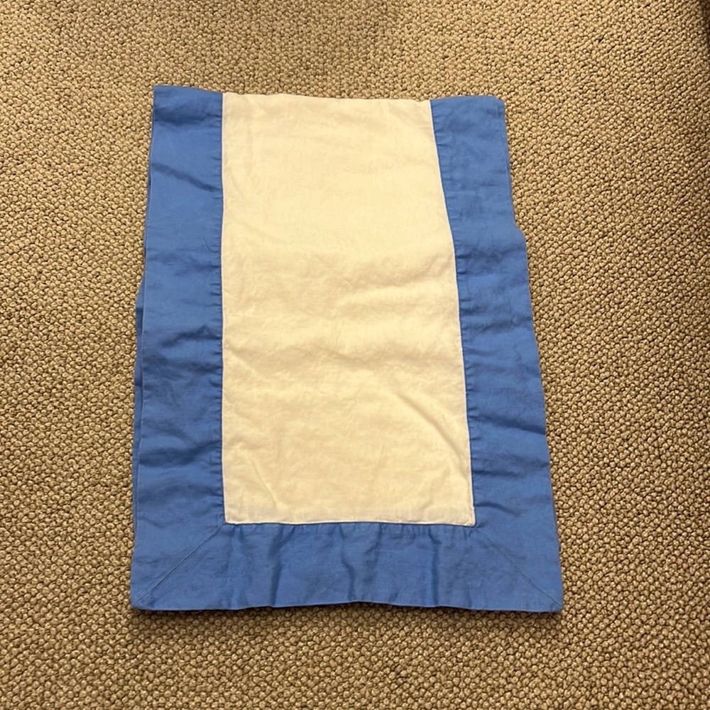 Pottery Barn Blue and White Table Runner, 102" Long - Picture 2 of 8